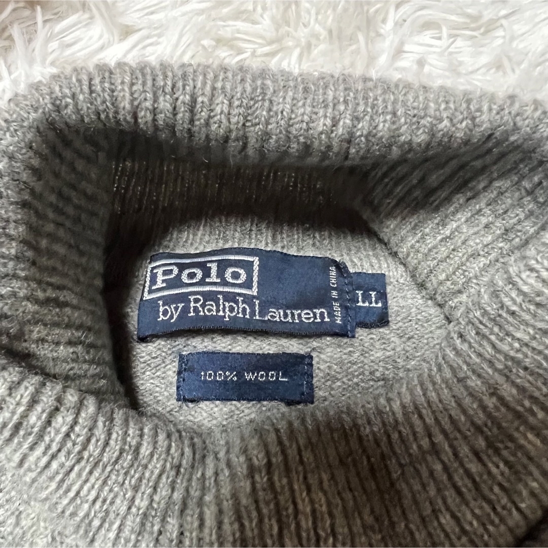 美品 【RALPH LAUREN】 ラルフローレン (M) タートルネックニット-