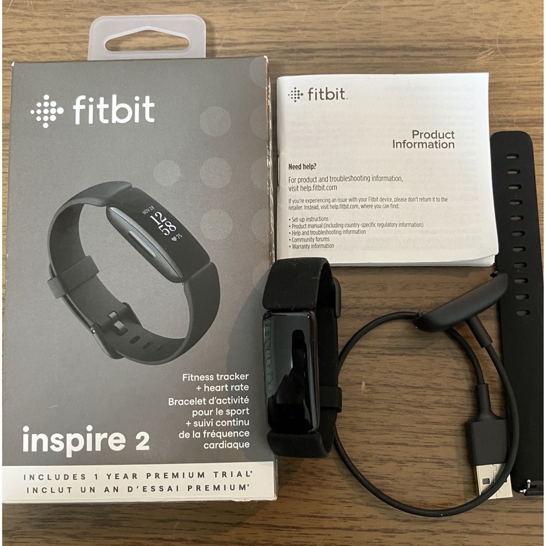 Fitbit INSPIRE 2 BLACK スポーツ/アウトドアのトレーニング/エクササイズ(トレーニング用品)の商品写真