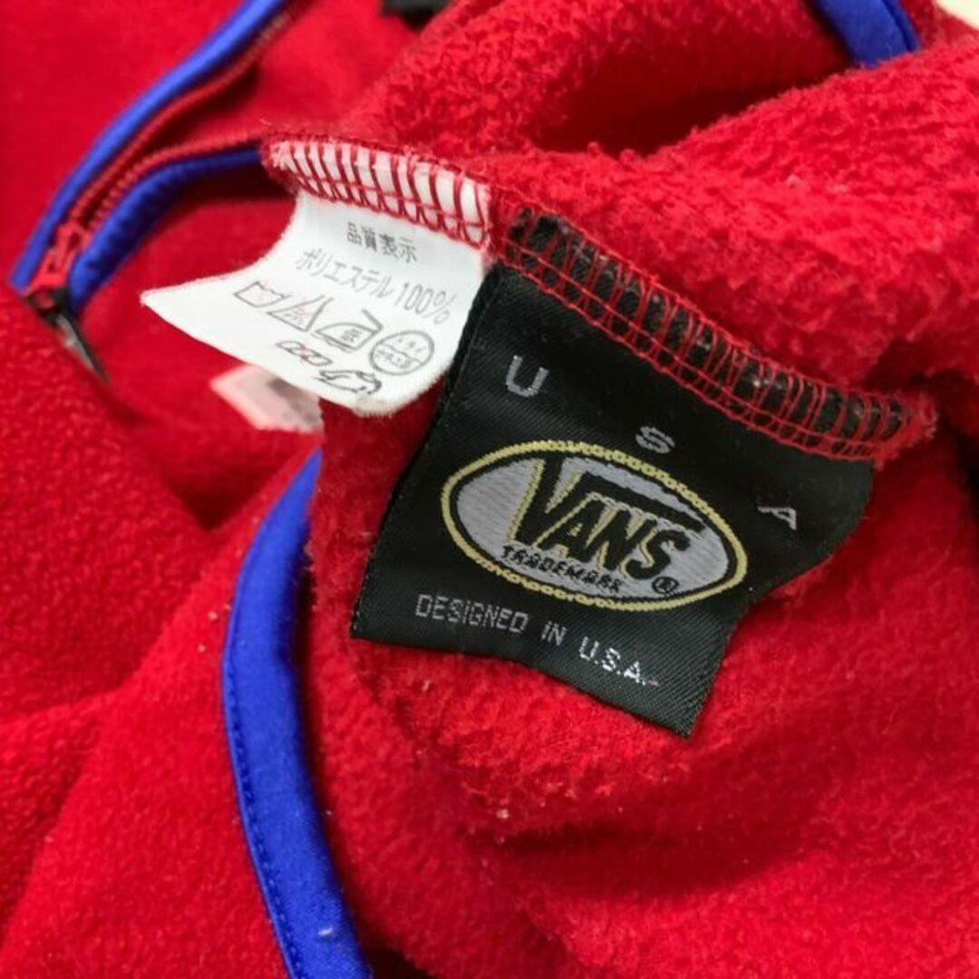 90‘s OLD VANS ハーフジップ フリースジャケット リフレクターロゴ
