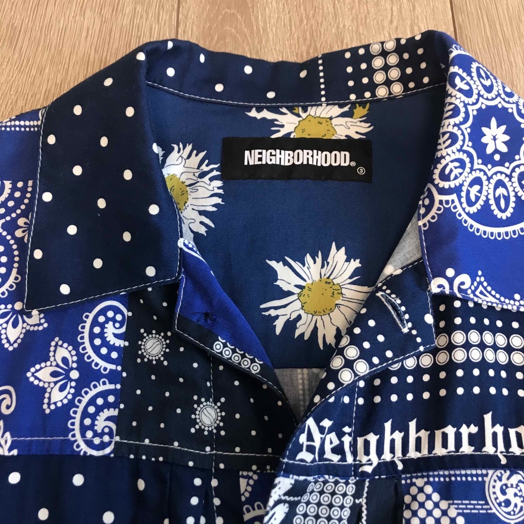 NEIGHBORHOOD(ネイバーフッド)の美品 NEIGHBORHOOD ネイバーフッド 21SS バンダナ 半袖 シャツ メンズのトップス(シャツ)の商品写真