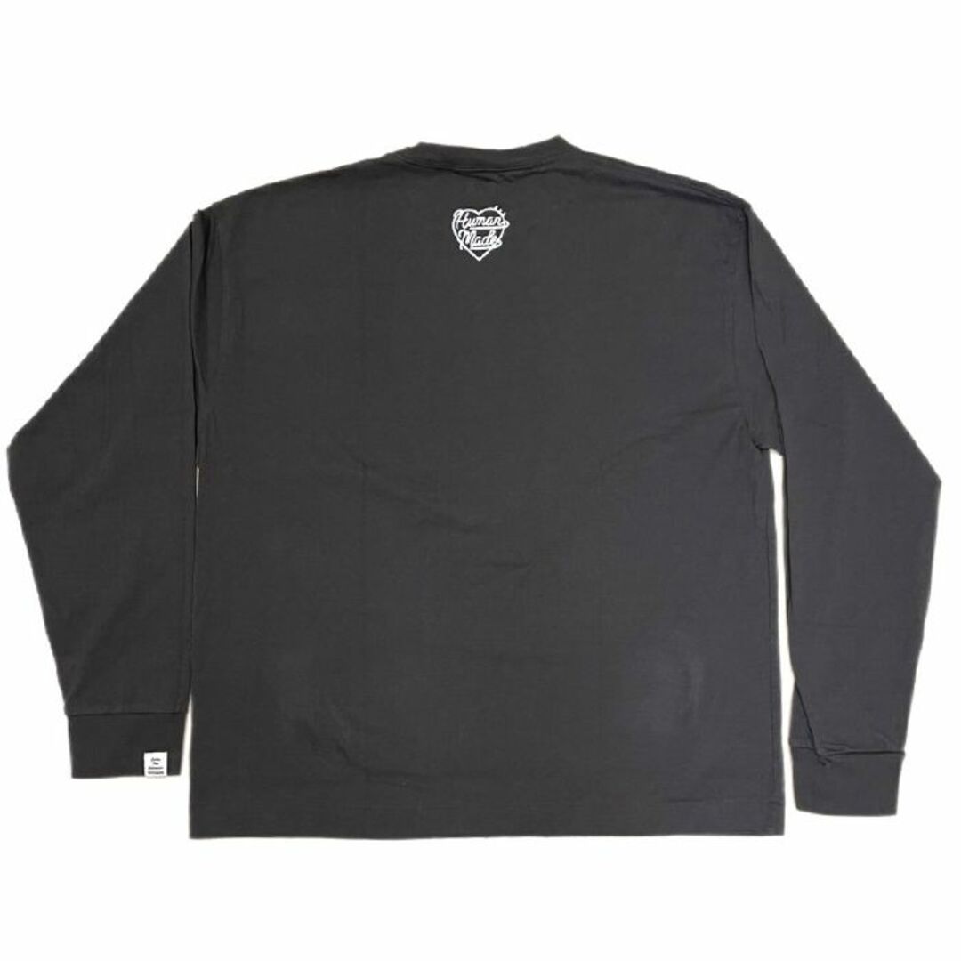 HUMAN MADEヒューマンメイドHEART L/S T-SHIRT　黒 XL