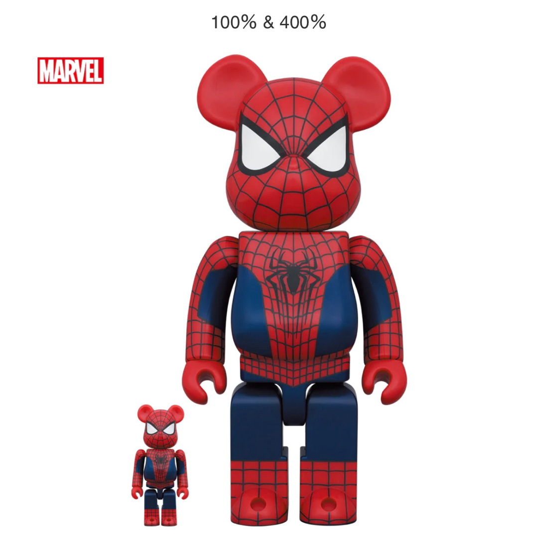 spidermanBE@RBRICK THE AMAZING SPIDER-MAN 100&400