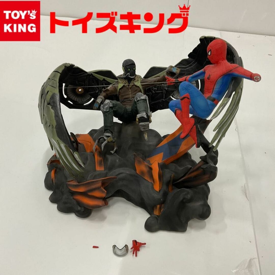 【ジャンク】マーベル スパイダーマン ホームカミング スパイダーマン VS ヴァルチャー 初回限定版 同梱品 フィギュア/スタチュー