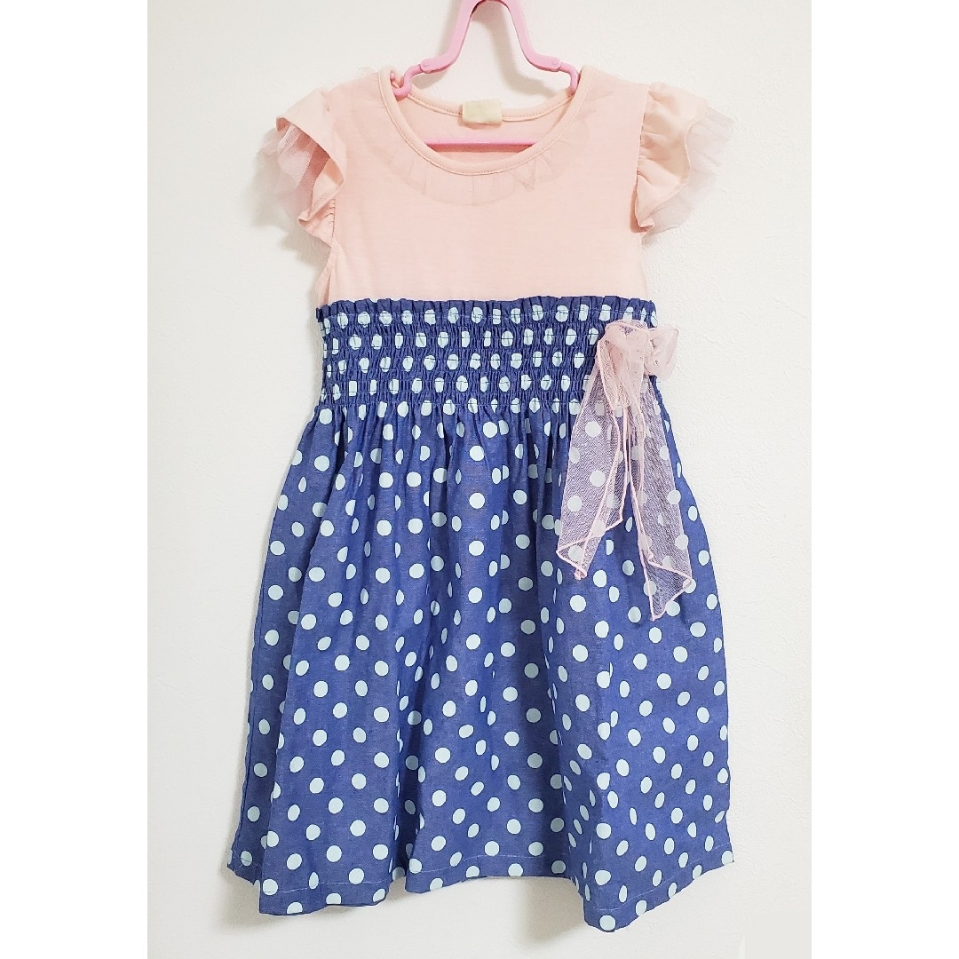 【130】新品　Tiara Blue　ワンピース キッズ/ベビー/マタニティのキッズ服女の子用(90cm~)(ワンピース)の商品写真