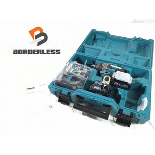 マキタ(Makita)の☆未使用品☆ makita マキタ 40V 充電式インパクトレンチ TW001GRDX 青/ブルー バッテリ2個(40V 2.5Ah) 充電器 ケース付 79832(工具)