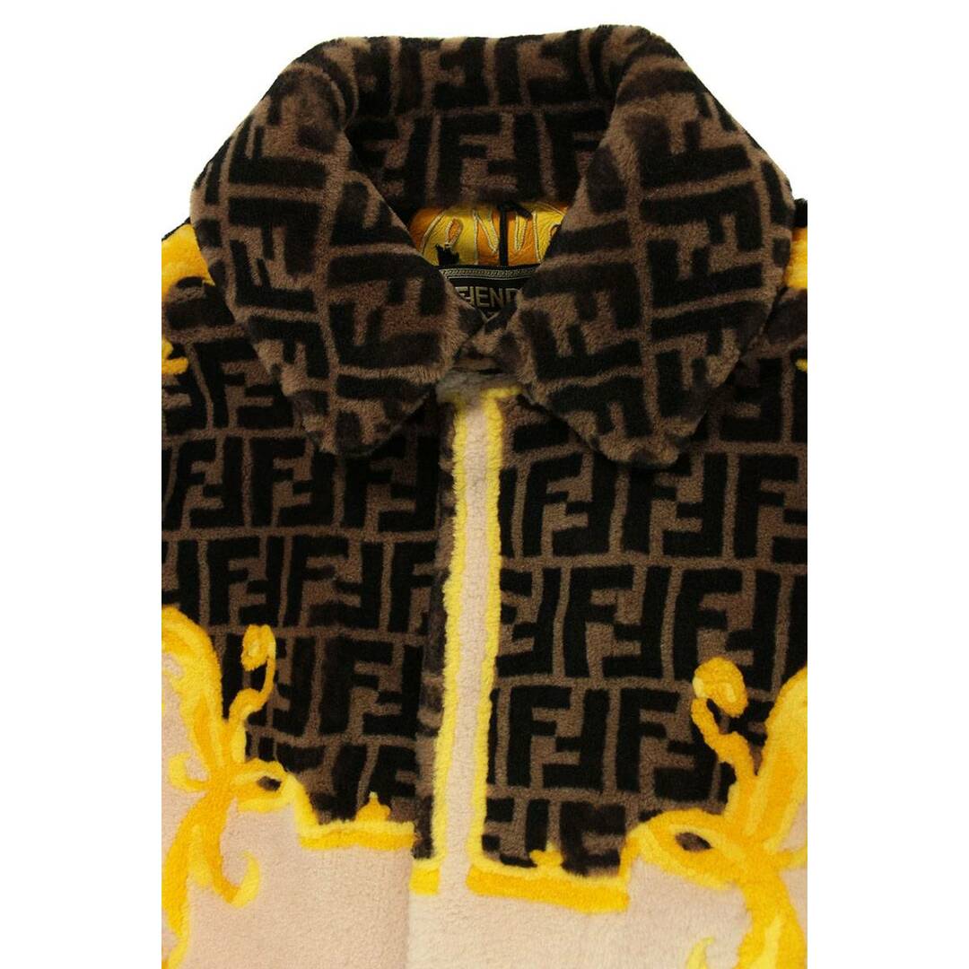 FENDI(フェンディ)のフェンディ ×ヴェルサーチェ Versace  FM0178 AJND F1H3U ラムレザー総柄ボアコート メンズ 46 メンズのジャケット/アウター(その他)の商品写真