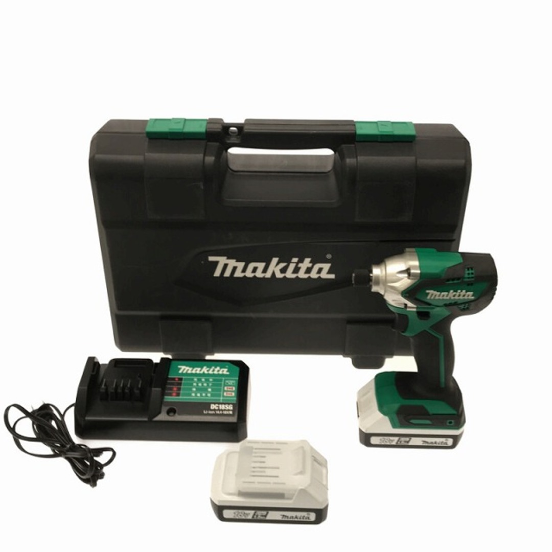 ☆美品☆makita マキタ 18V 充電式インパクトドライバ MTD002DSX バッテリー2個(18V 1.5Ah)充電器 ケース付き 79461