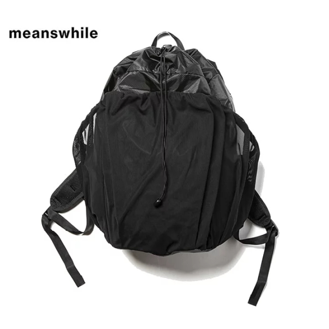 【新品未使用】meanswhile ミーンズワイル ナップザック メンズのバッグ(バッグパック/リュック)の商品写真