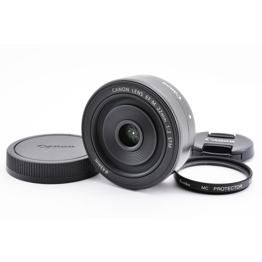 Canon EF-M 22mm F2 STM 単焦点 薄型パンケーキ ほぼ新品