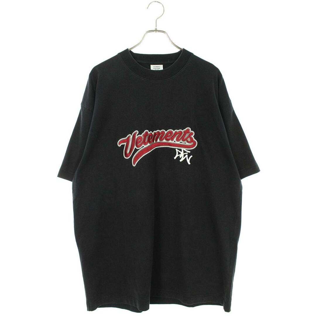 ヴェトモン  18SS  MSS18TR37 ベースボールロゴオーバーサイズTシャツ メンズ S