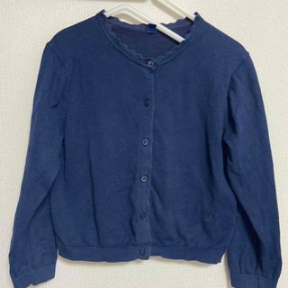 ユニクロ(UNIQLO)のカーディガン　紺色　サイズ120(カーディガン)