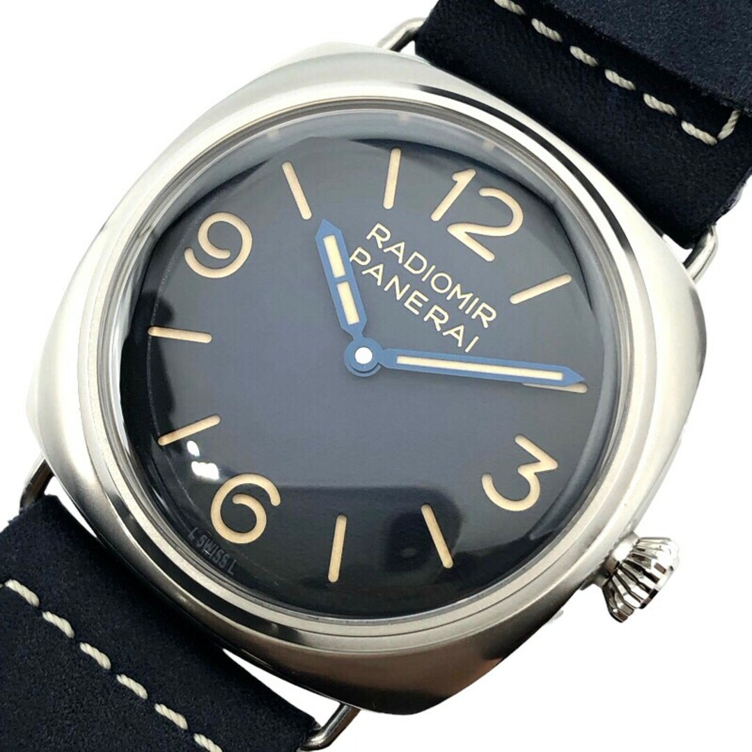 パネライ PANERAI ラジオミール　オリジネ　トレ　ジョルニ PAM01335 ブルー SS 腕時計