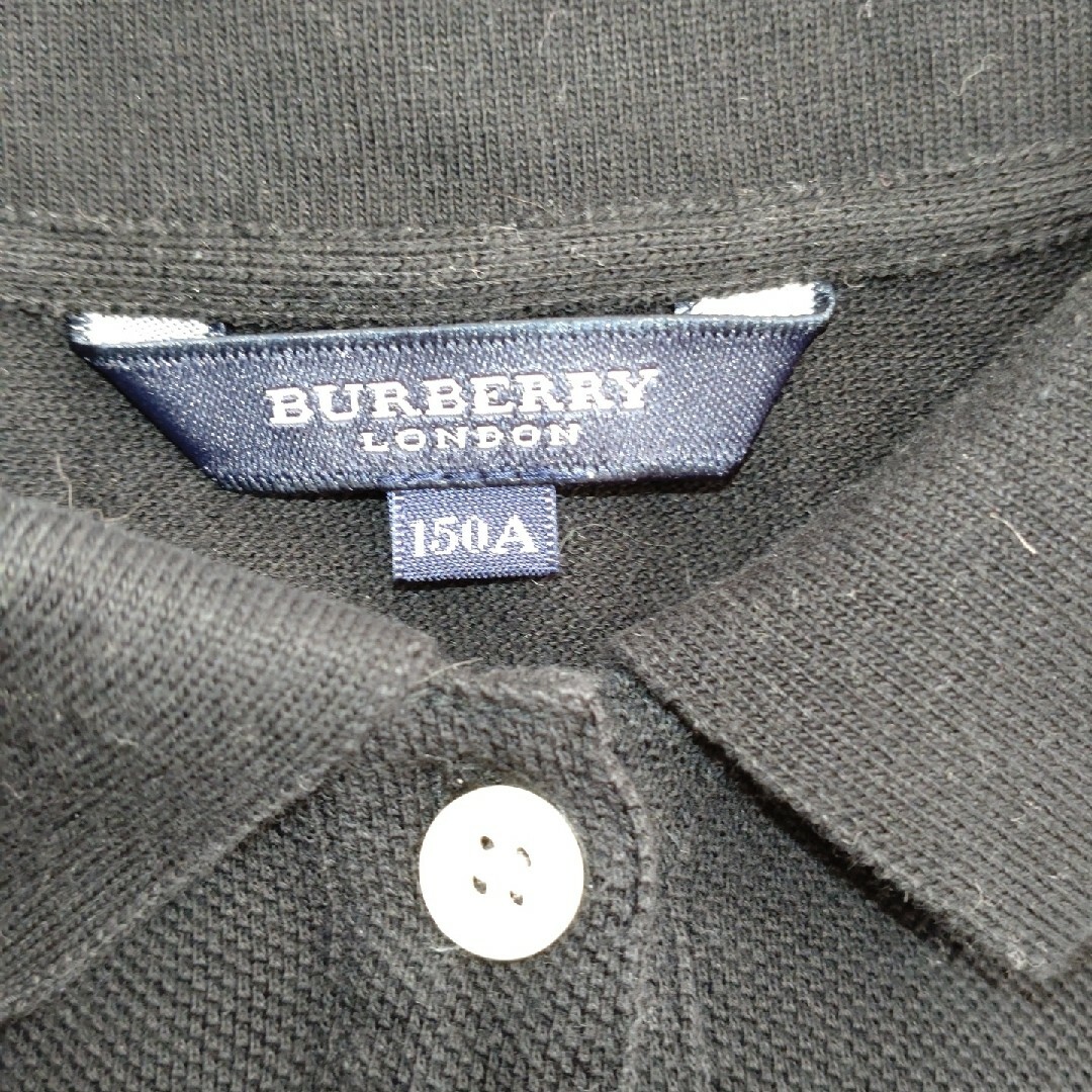 BURBERRY(バーバリー)のBURBERRY　黒ポロワンピース　キッズ キッズ/ベビー/マタニティのキッズ服女の子用(90cm~)(ワンピース)の商品写真