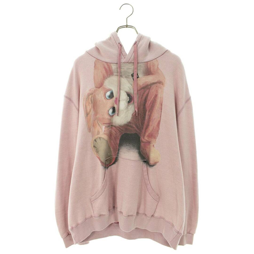 ダブレット  23AW  23AW30CS291/STUFFED RABBIT DURING BREAK HOODIE ラビットプリントプルオーバーパーカー メンズ XL