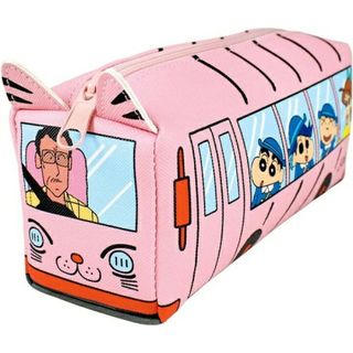 クレヨンしんちゃん バス型ペンポーチ ピンク(その他)