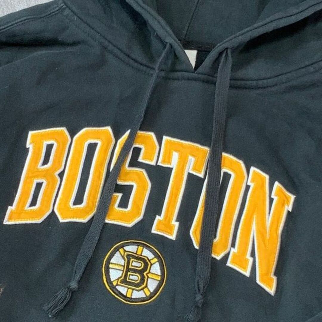 USA古着 NHL ボストンブルーインズ ビッグ刺繍 フーディパーカー メンズのトップス(パーカー)の商品写真