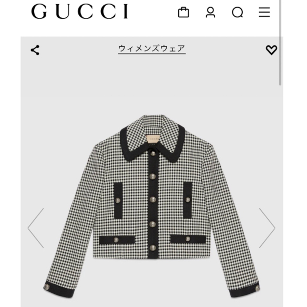 GUCCI - GUCCI⬛️ギンガム テーラードジャケットの通販 by GUCCI - GUCCI⬛️ギンガム テーラードジャケットの通販 by