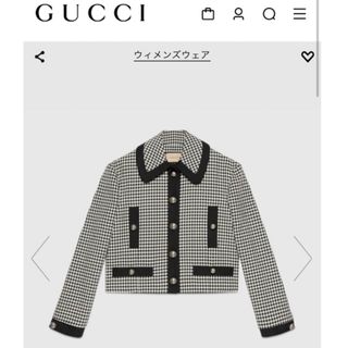 グッチ(Gucci)のGUCCI⬛️ギンガム テーラードジャケット(テーラードジャケット)