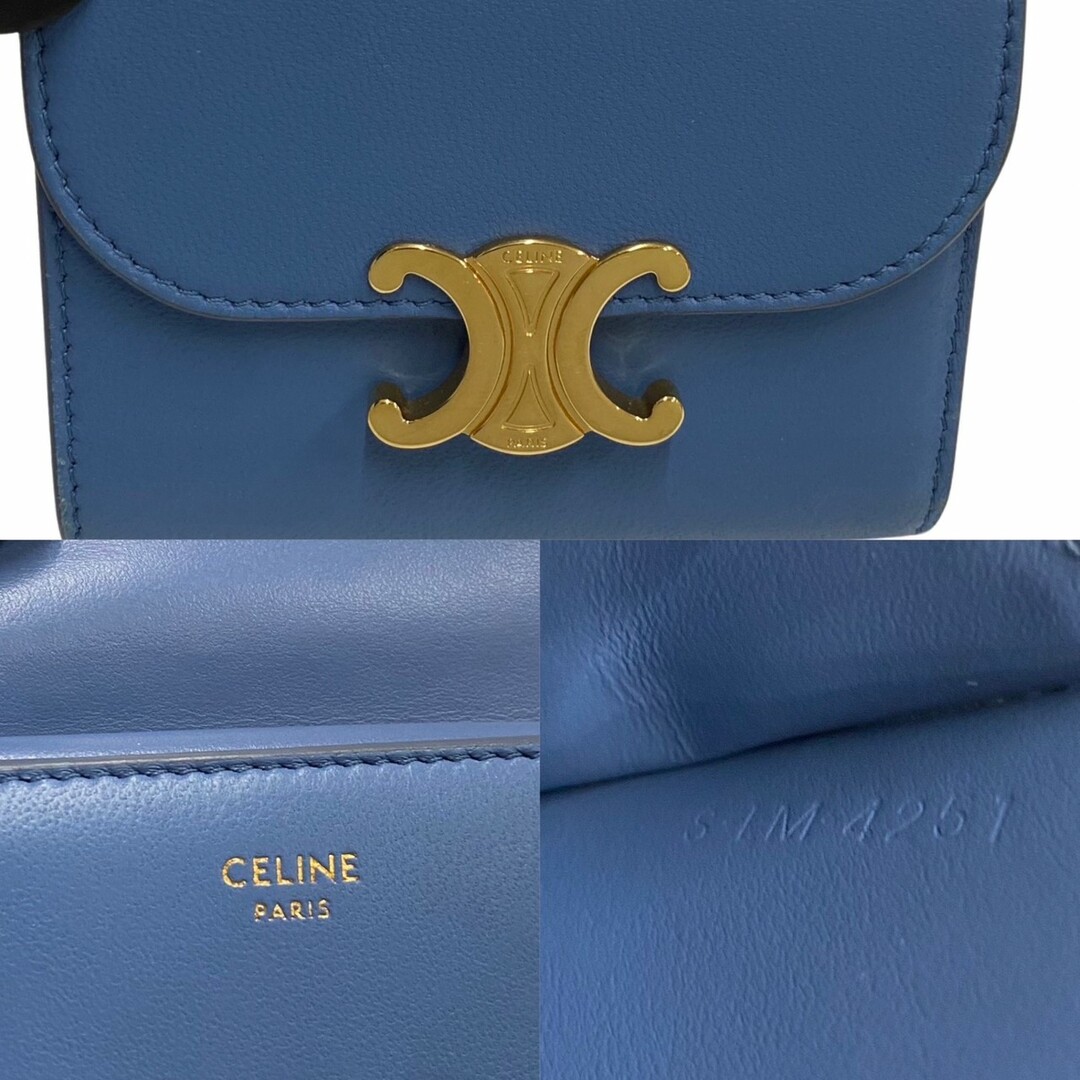 celine - 極美品 箱付 CELINE セリーヌ トリオンフ ロゴ スモール