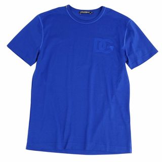 ドルチェアンドガッバーナ(DOLCE&GABBANA)の美品 ドルチェ&ガッバーナ DOLCE&GABBANA Tシャツ カットソー 半袖 ショートスリーブ DGロゴ刺繍 トップス メンズ 50(L相当) ブルー(Tシャツ/カットソー(半袖/袖なし))