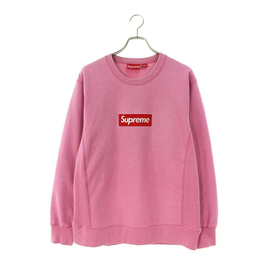 シュプリーム 15AW Box Logo Crewneck ボックスロゴカモフラ柄クルーネックスウェット  メンズ S