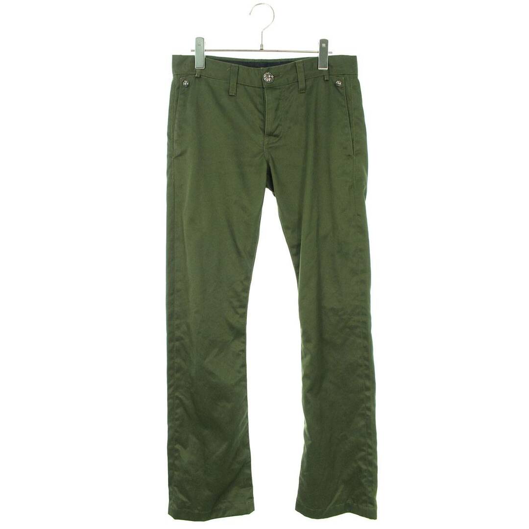 クロムハーツ  CHINOS レザー切替チノロングパンツ メンズ 29インチ