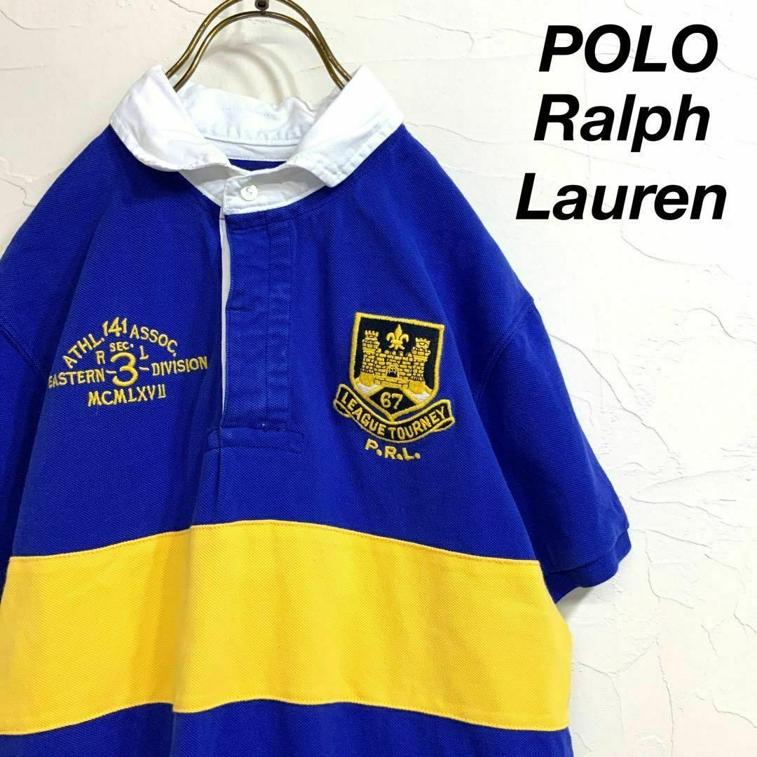 POLO RALPH LAUREN(ポロラルフローレン)のPOLO Ralph Lauren ラルフローレン 太ボーダー ラグビーシャツ メンズのトップス(シャツ)の商品写真