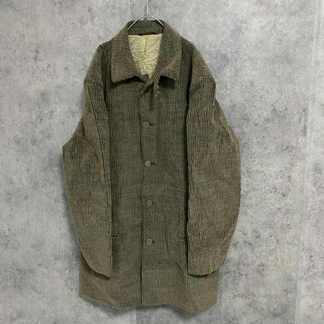 90S イタリア製 コーデュロイコート メンズ54 古着 個性派