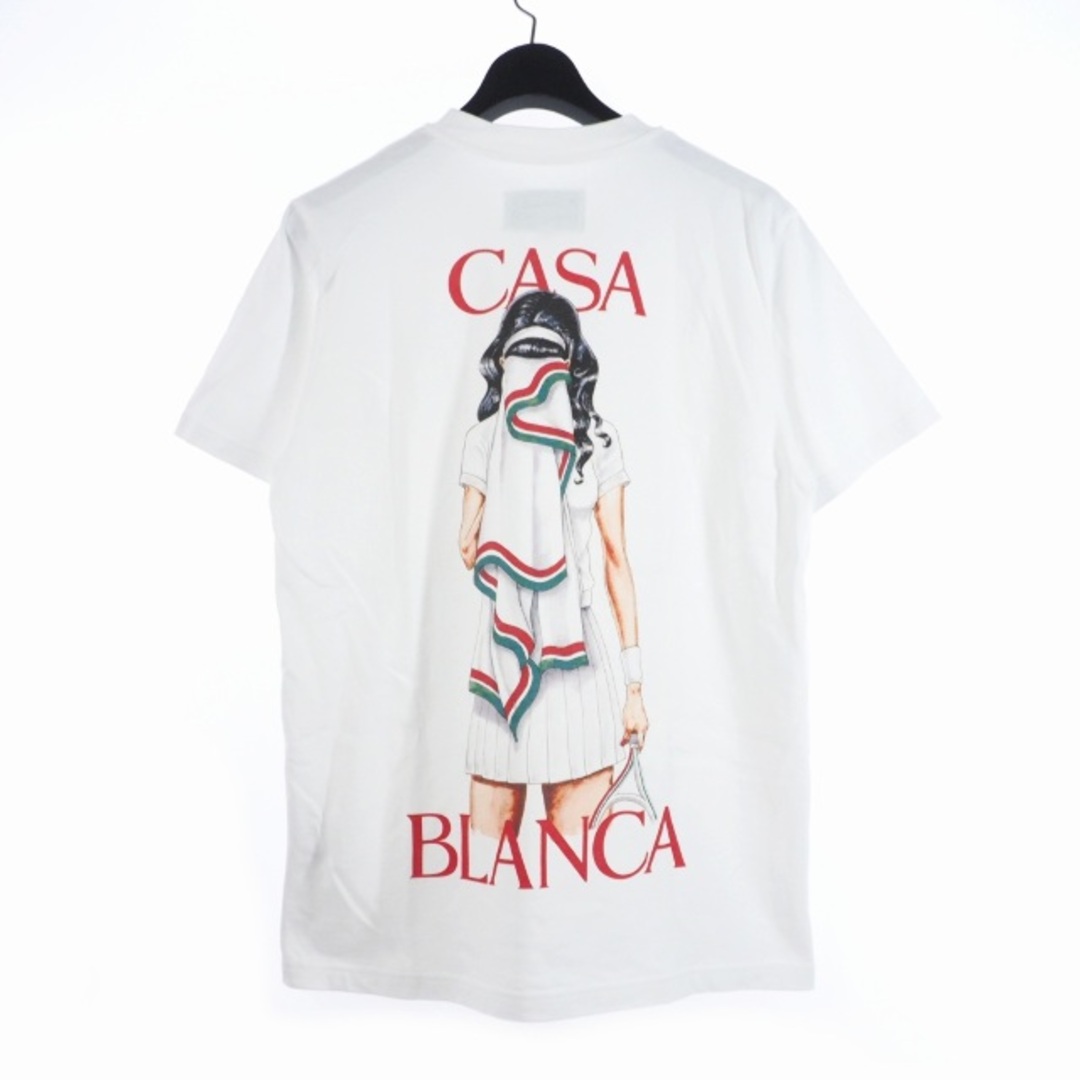 カサブランカ Casablanca  テニス ガール プリント Tシャツ S 白