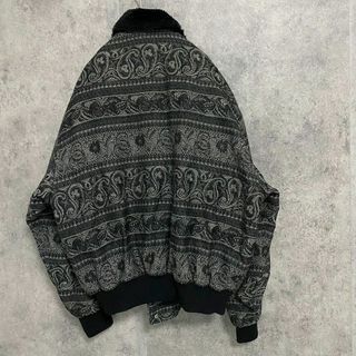 90S vintage 総柄 ジャケット ニット切替 メンズL モード 古着の通販