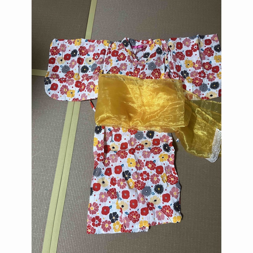 キッズ　2Way浴衣 キッズ/ベビー/マタニティのキッズ服女の子用(90cm~)(甚平/浴衣)の商品写真