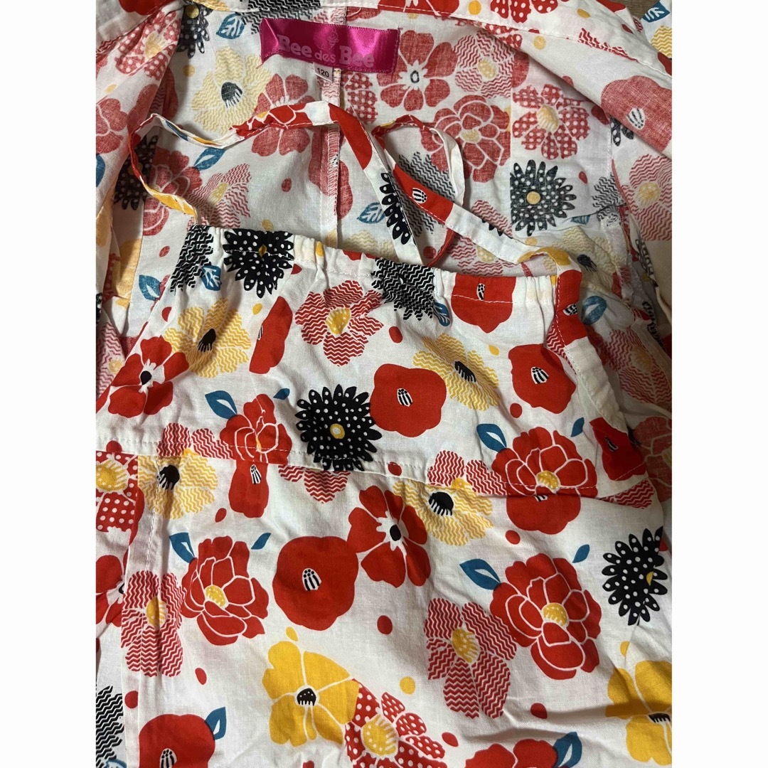 キッズ　2Way浴衣 キッズ/ベビー/マタニティのキッズ服女の子用(90cm~)(甚平/浴衣)の商品写真