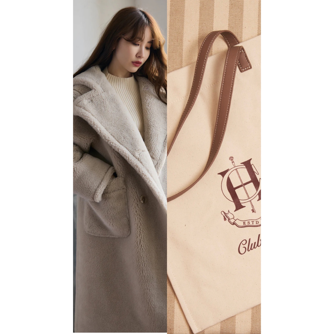 Herlipto Fleur Shearling Boa Coat ボアコート - ジャケット/アウター