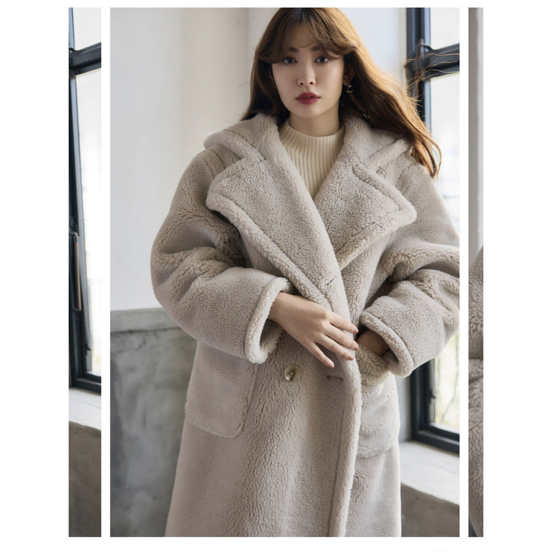 Fleur Shearling Boa Coat  herlipto