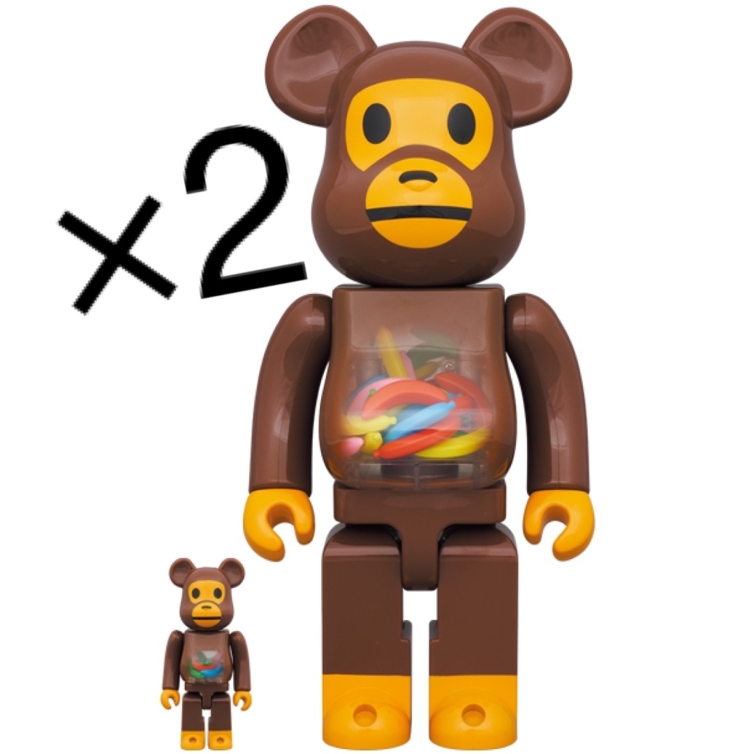 BE@RBRICK BABY MILO AND BANANA 100% 400%フィギュア