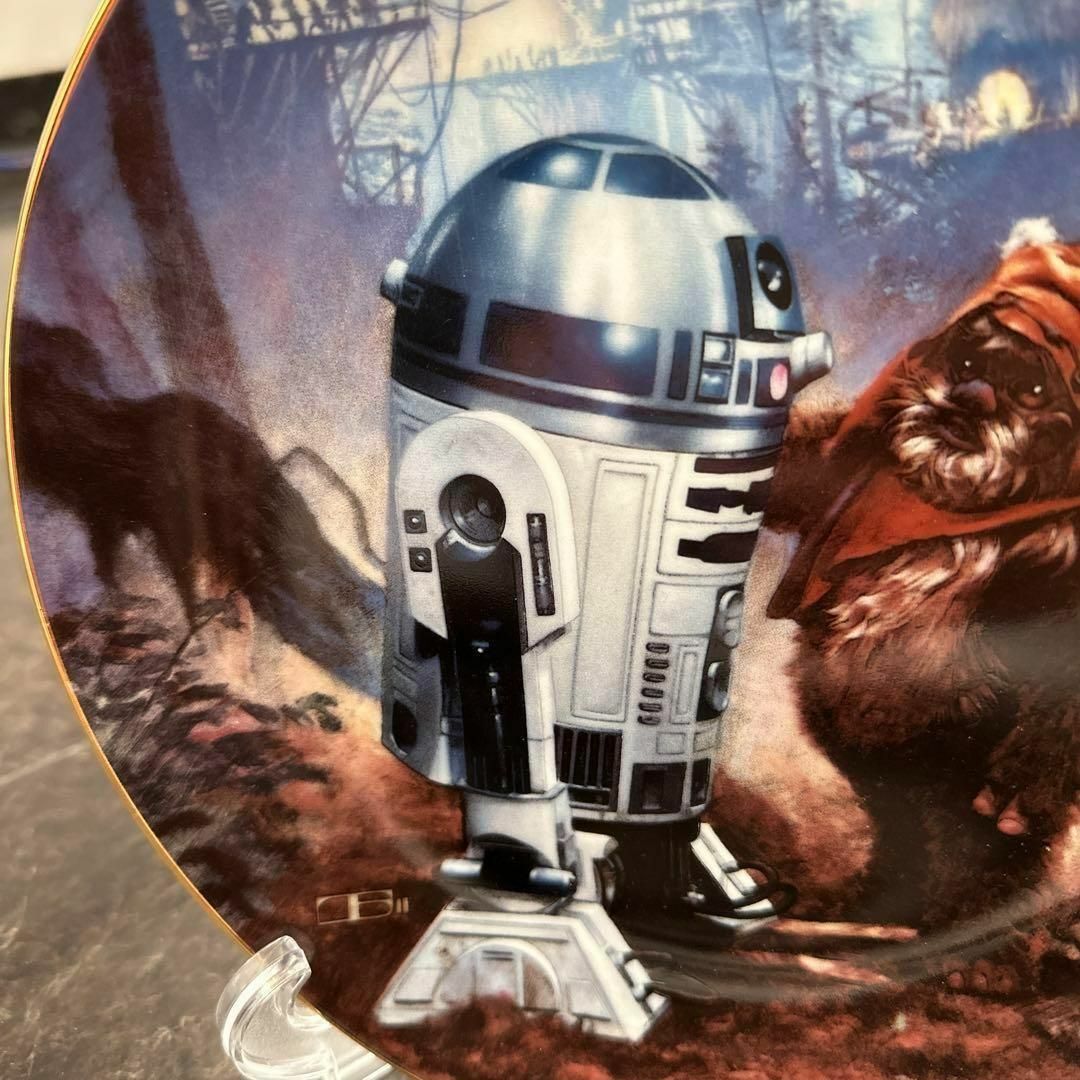 ビンテージ　スターウォーズ　R2D2 ウィケット　飾り皿　陶器皿 3