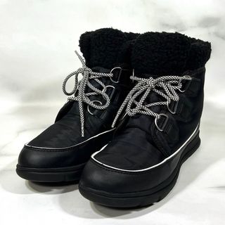 ソレル(SOREL)の【美品】SOREL ソレル エクスプローラカーニバル WP ブーツ 黒 25.5(ブーツ)