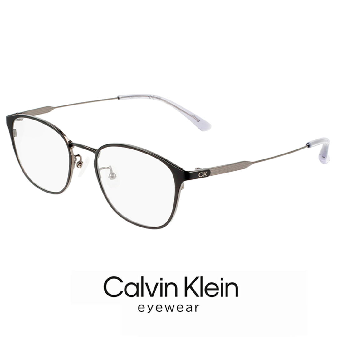 メンズ【新品】 メンズ カルバンクライン メガネ ck23120lb-001 calvin klein 眼鏡 選べる サイズ 48mm 50mm めがね チタン メタル フレーム ウェリントン型 黒縁 黒ぶち ブラック