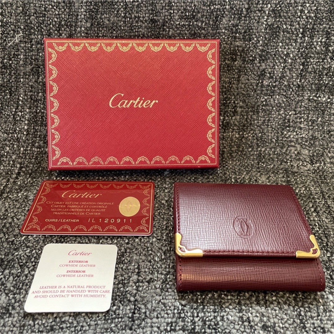 ☆新品箱付 Cartier カルティエ マストライン コインケース☆証明書付 1