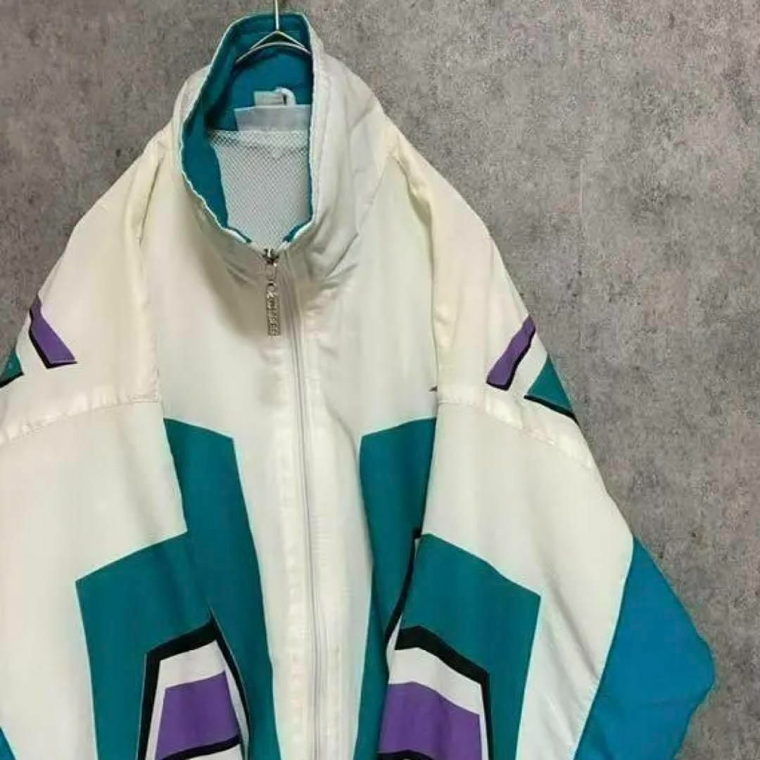 90s adidas アディダスオリジナルス レトロ ナイロンジャケット XL