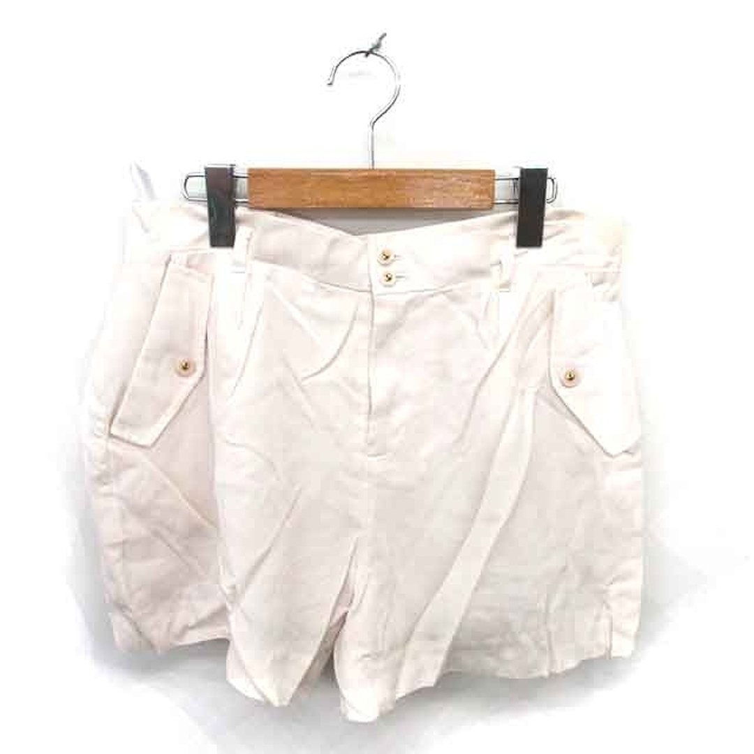 INDEX(インデックス)のインデックス タグ付き キュロット ショート パンツ 薄手 L ライトベージュ レディースのパンツ(キュロット)の商品写真