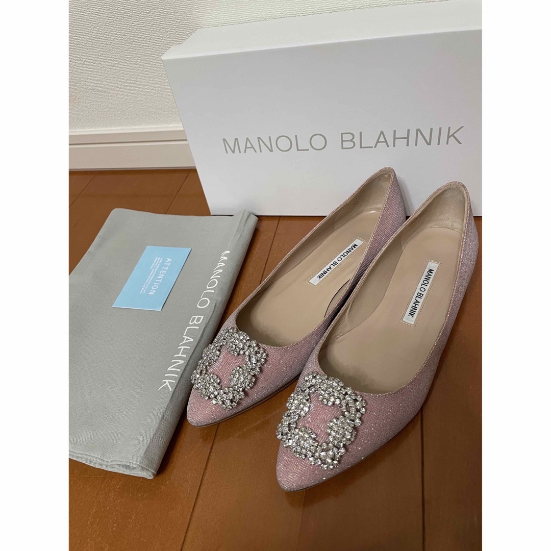 MANOLO BLAHNIK - 【美品】マノロブラニク ハンギシ フラットシューズ ...