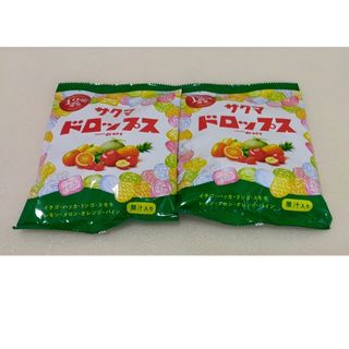 昔ながらのサクマドロップス 124g✕2袋 サクマドロップス12％増量(菓子/デザート)