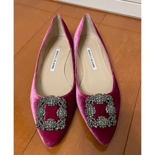 MANOLO BLAHNIK - 【美品】マノロブラニク ハンギシ フラットシューズ