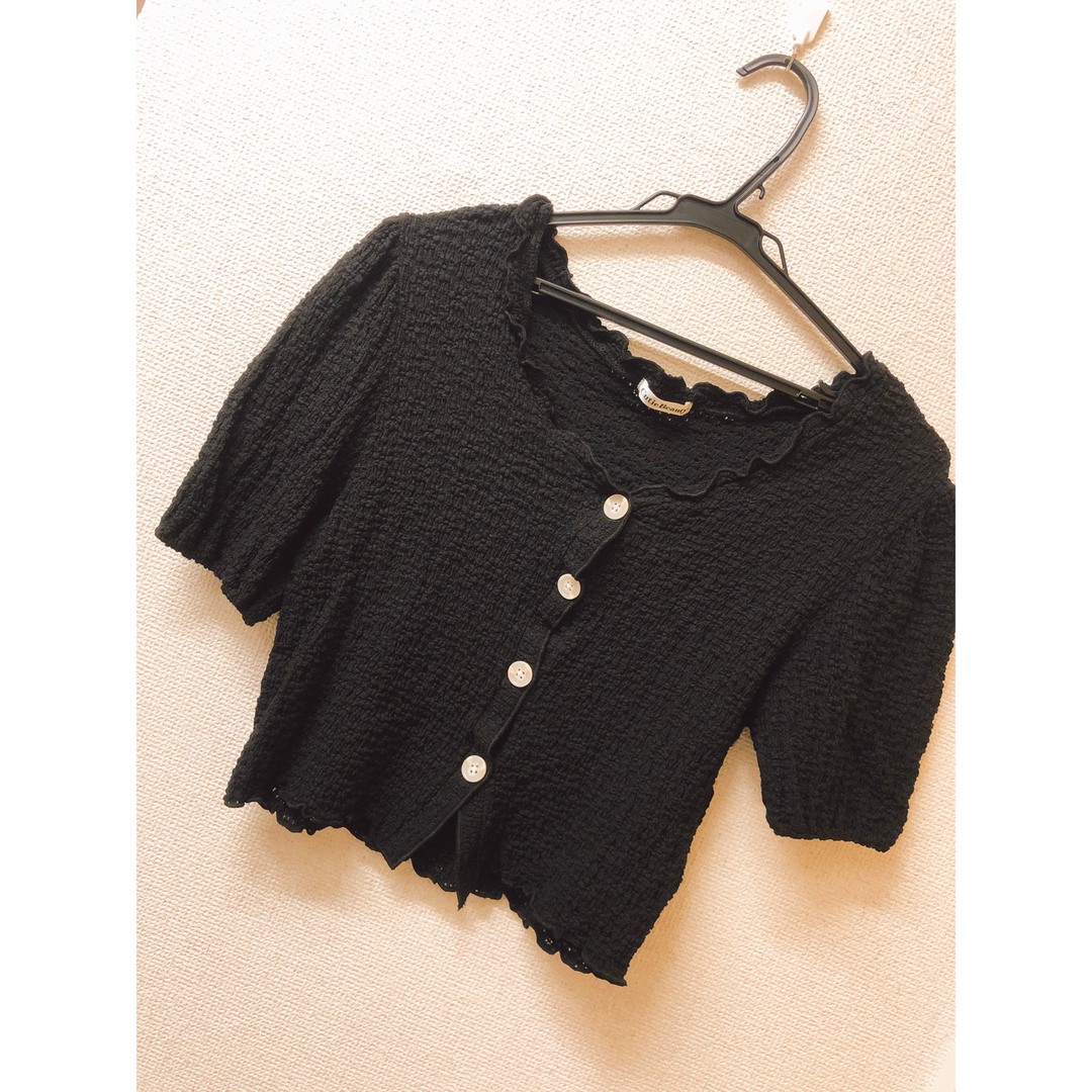 涼しいトップス(ブラック)の通販 by Hina closet|ラクマ