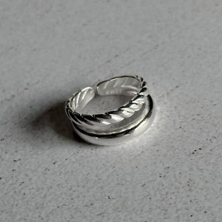 ビューティアンドユースユナイテッドアローズ(BEAUTY&YOUTH UNITED ARROWS)のDouble mix twist ring silver No.1155(リング(指輪))