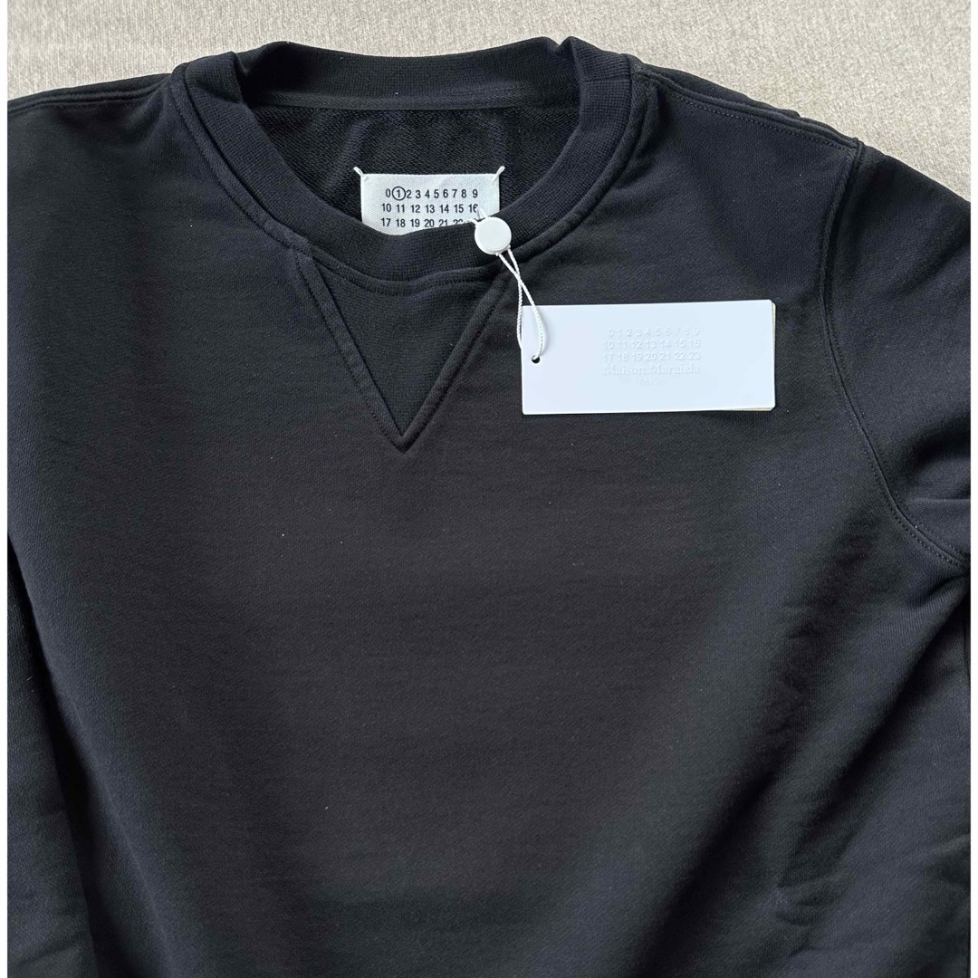 S新品 メゾン マルジェラ クラシック レギュラー スウェット シャツ ブラック
