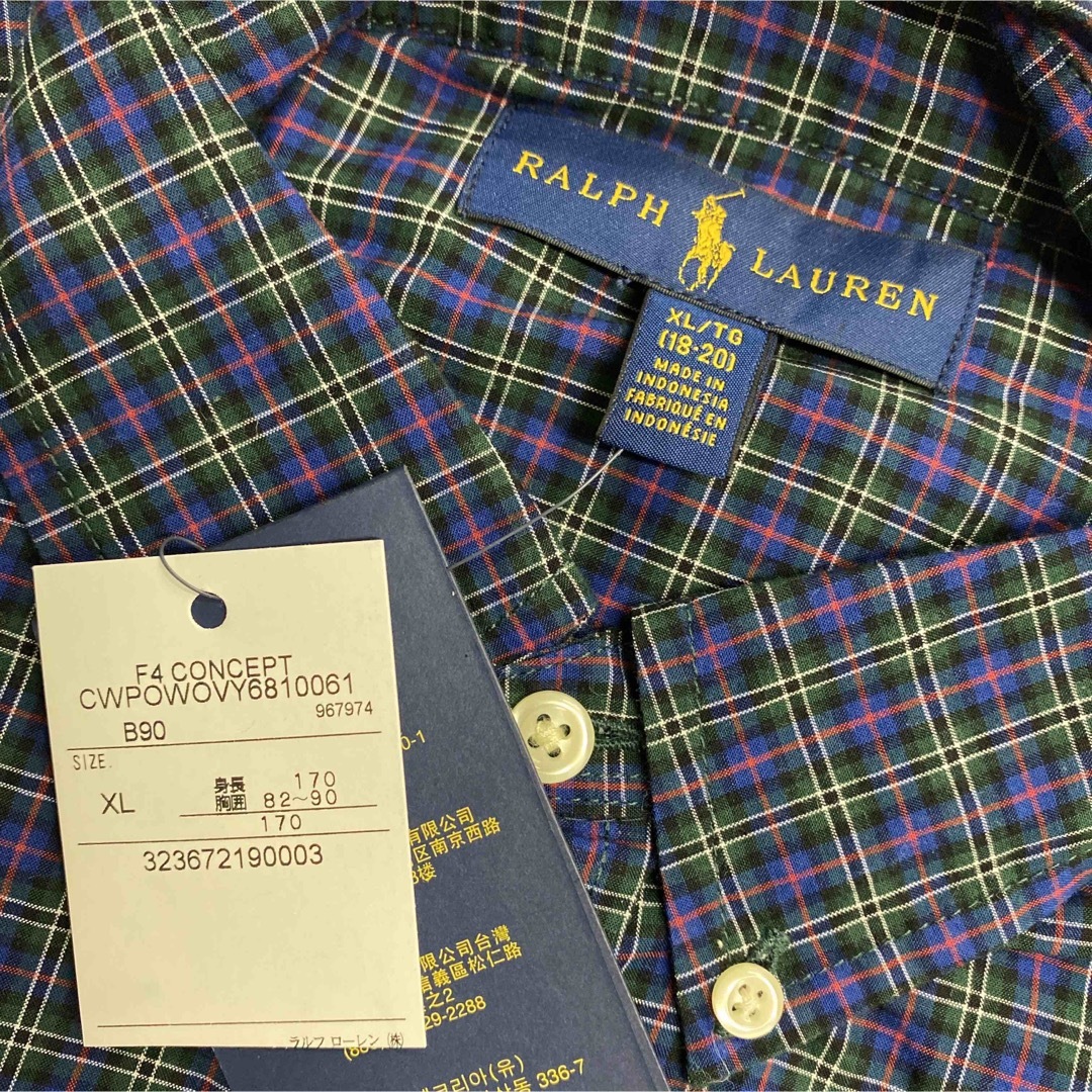 Ralph Lauren(ラルフローレン)のラルフローレン⭐︎ボタンダウンシャツ　170 新品 キッズ/ベビー/マタニティのキッズ服男の子用(90cm~)(ブラウス)の商品写真