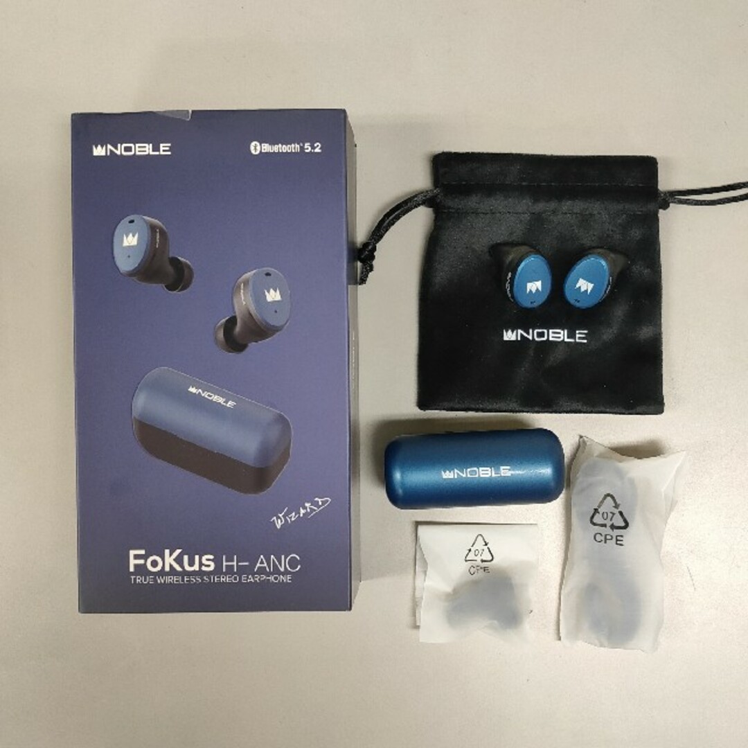 Noble  Audio FoKus H-ANC blue ワイヤレスイヤホン