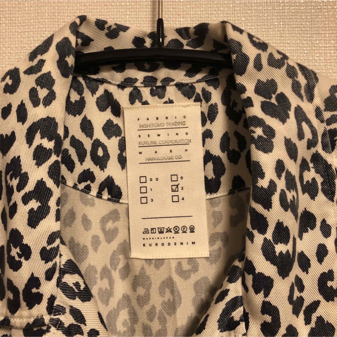 KURO(クロ)のKURO  インディゴレオパードパターンレーヨンシャツ メンズのトップス(シャツ)の商品写真